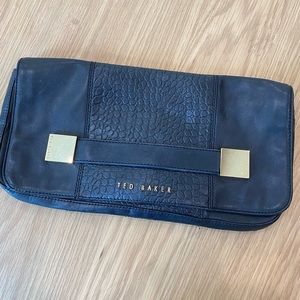 Ted Baker Clutch in Black Croc